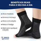 Kit 3 Pares - Meia de Compressão para Fascite e Esporão
