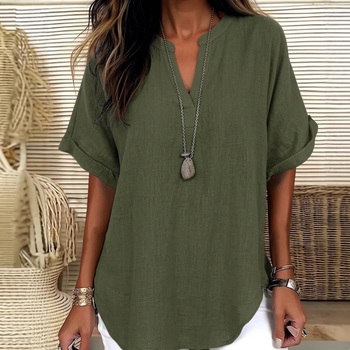 Blusa Heritage Algodão & Linho (Compre 1 e Leve 3)