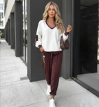 Conjunto Havana™ com Blusa Decote V e Visual Moderno