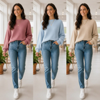 (KIT COM 3) Blusinha Suéter em Tricot | PROMOÇÃO OUTONO/INVERNO
