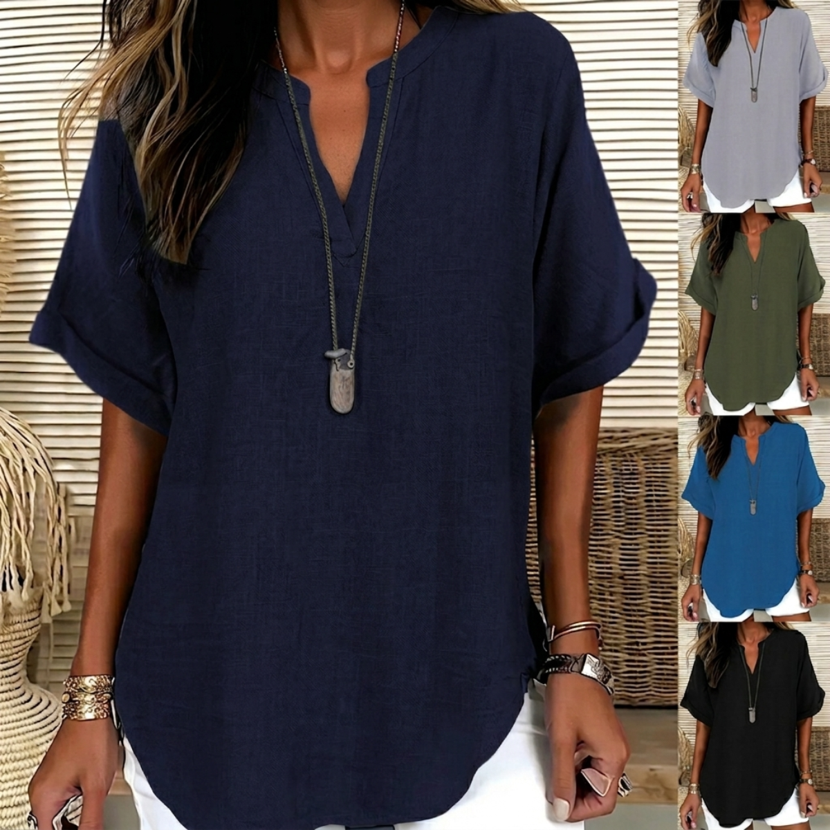 Blusa Heritage Algodão & Linho (Compre 1 e Leve 3)