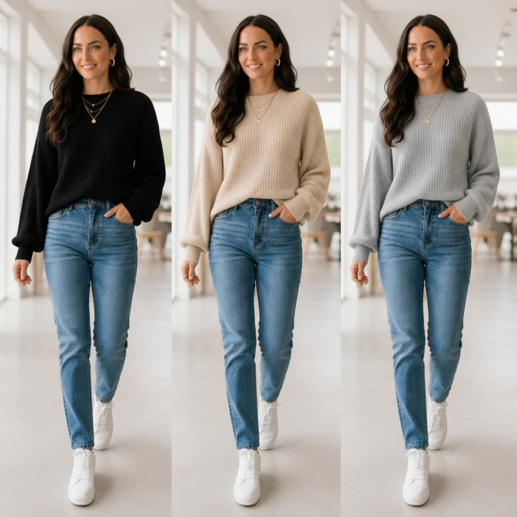 (KIT COM 3) Blusinha Suéter em Tricot | PROMOÇÃO OUTONO/INVERNO