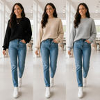 (KIT COM 3) Blusinha Suéter em Tricot | PROMOÇÃO OUTONO/INVERNO