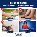 Kit 3 Pares - Meia de Compressão para Fascite e Esporão