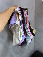Kit 6 Shorts Femininos Moletinho 100% Algodão Cintura Alta Premium Várias Cores